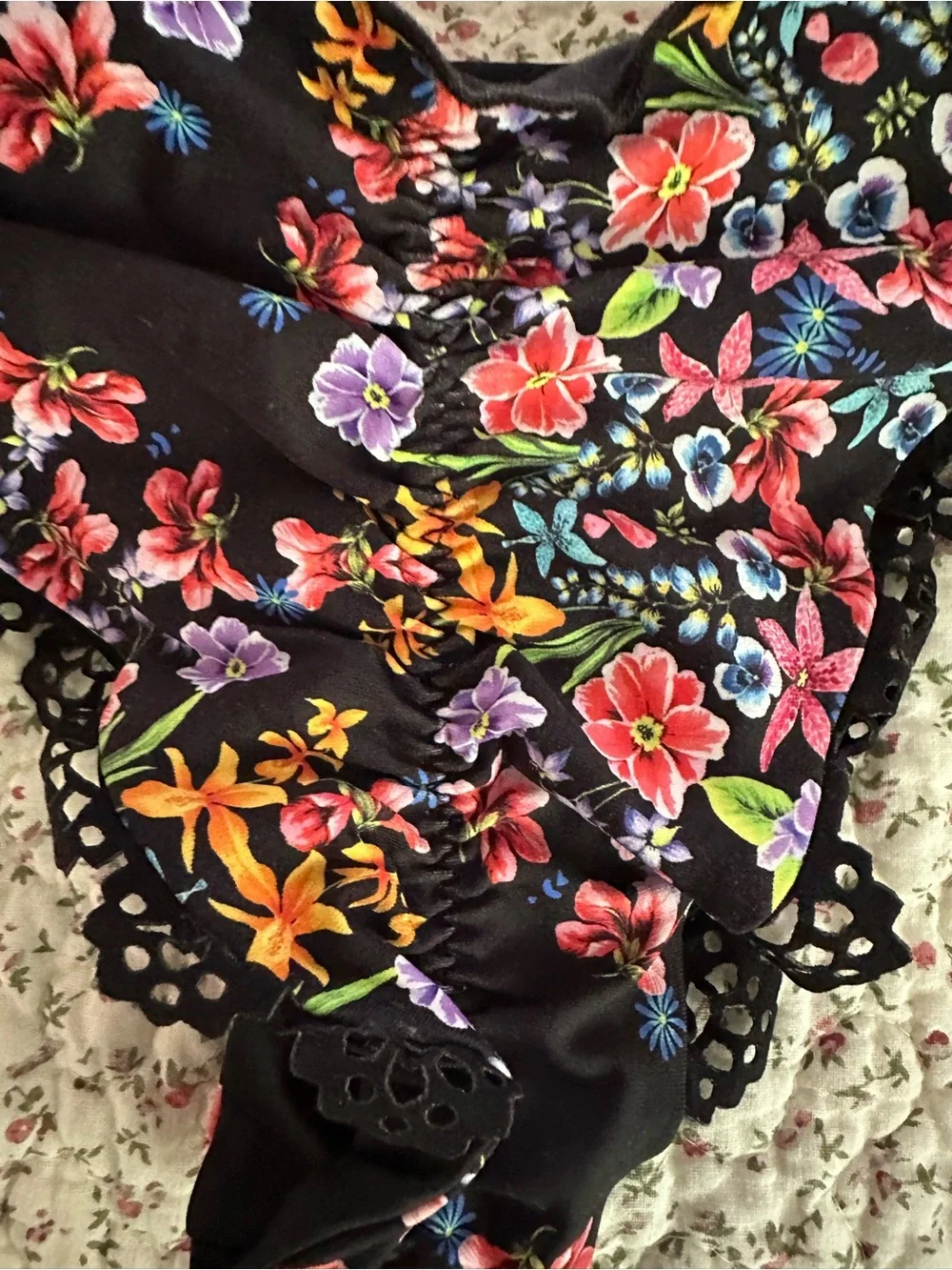 LULI FAMA NOCHES DE SEVILLA TRIANGLE BIKINI TOP AND BOTTOMS SIZE M - Picture 8 of 14